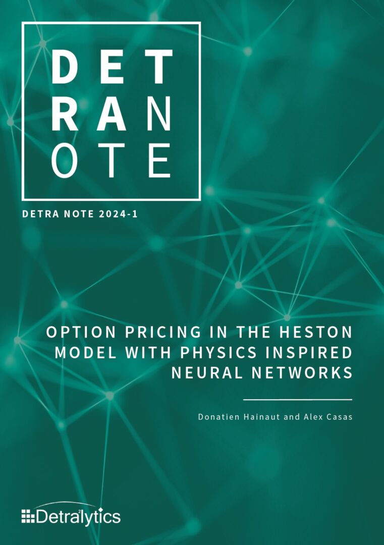 Detra Note : Option pricing in the heston model with physics inspired neural networks